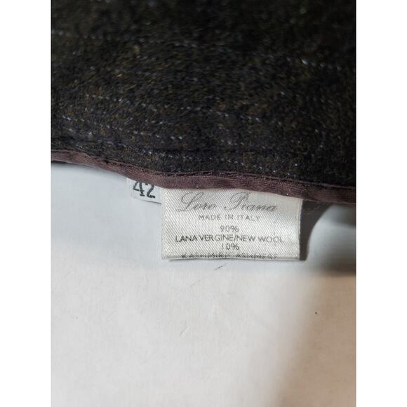 Loro Piana Italy Womens 42 Wool Pants Brown Trousers Wide Leg Crop Luxury - Picture 5 of 12